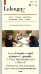 Mobile Screenshot of lalangueparis.com
